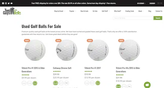 Best places to buy used golf balls twoguyswithballs