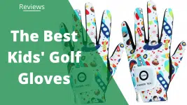 kids colorful golf gloves with title