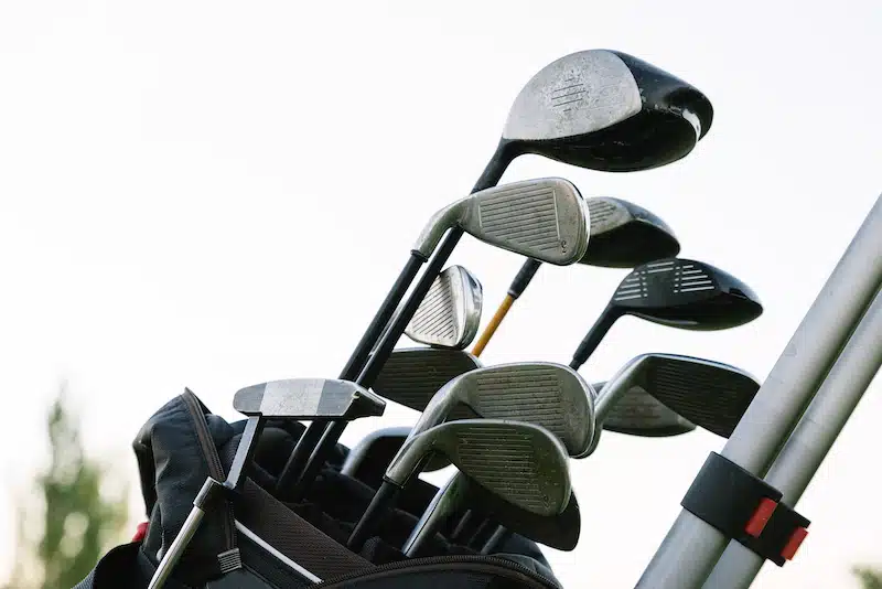 Golf sticks on Golf Club. Golf Concept.