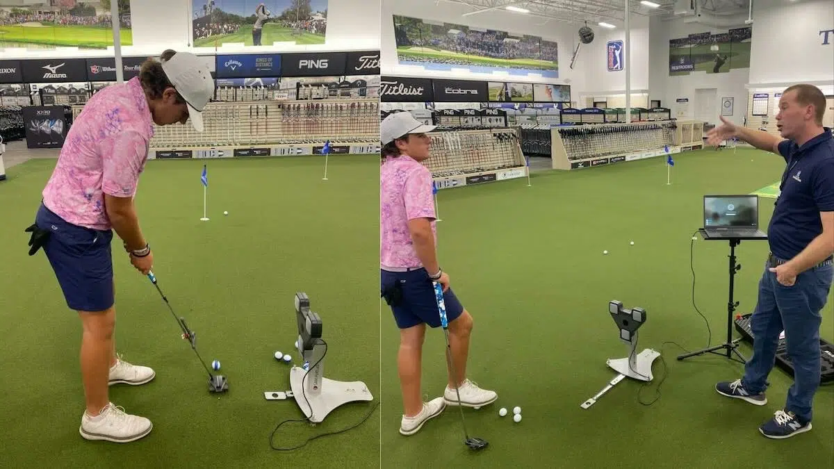 putter fitting at pga tour superstore during full bag club fitting
