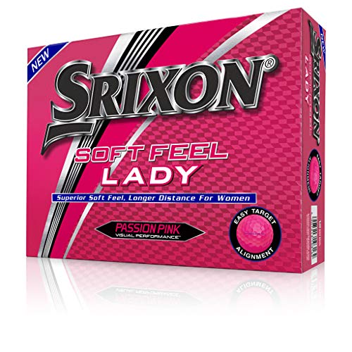 Srixon Soft Feel Lady Golf Balls, Passion Pink (One Dozen)