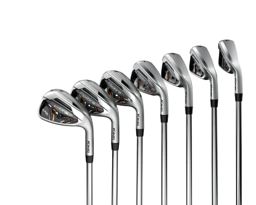 Cobra Golf 2022 LTDX Iron Set Satin Chrome-Gold Fusion (Men's, Right Hand, KBS Tour 90, Stiff Flex, 5-GW)