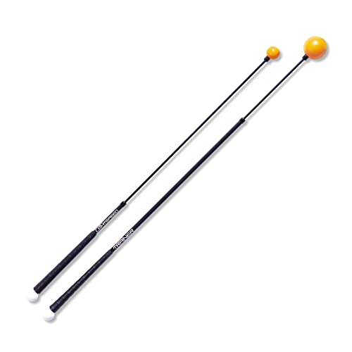 Orange Whip Distance Duo - Lightspeed 45' + Golf Swing Trainer 47' (Full Size)