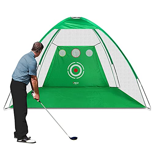 Golf Practice Net, 10x7 feet Golf Nets for Backyard Driving, Heavy Duty Golf Net – Home Golf Swing Training - Indoor Outdoor Use - Golf Simulator for Any Golfer