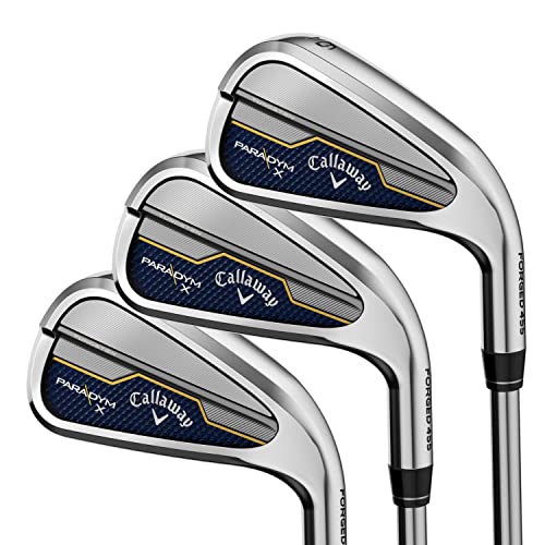 Callaway Golf 2023 Paradym X Iron Set (Right Hand, Steel Shaft, Regular Flex, 5 Iron - PW, AW, GW)