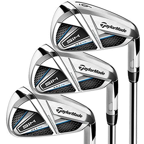 TaylorMade SIM MAX Irons, Steel Shaft, KBS Max 85, 5-PW, AW, Right Hand, Regular Flex