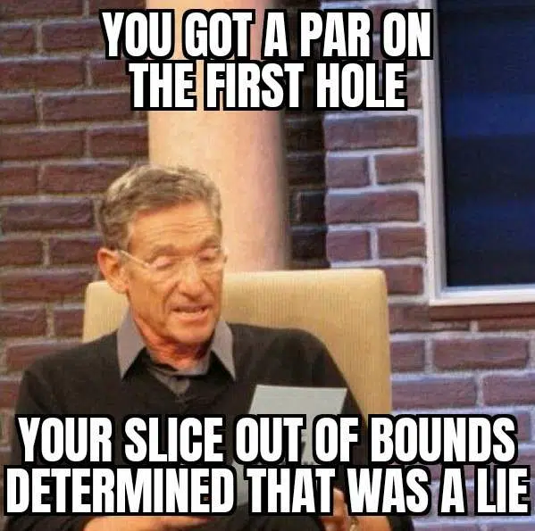 you got a par on the first hole