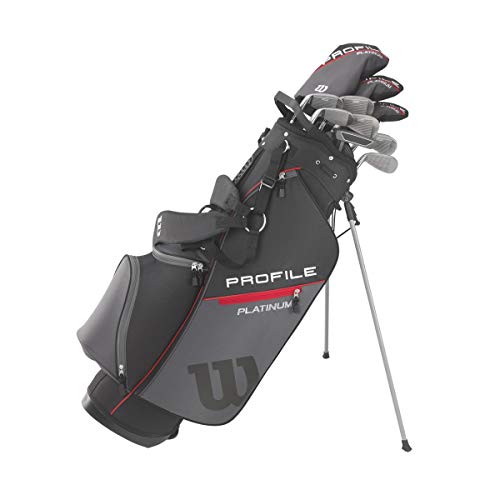 WILSON Men's Profile Platinum Complete Golf Club Package Set - Right Handeded, Stand Bag