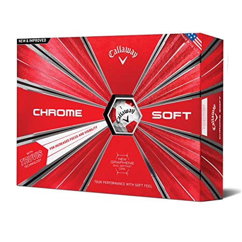 Callaway Golf Chrome Soft Truvis Golf Balls, (One Dozen), Prior Generation