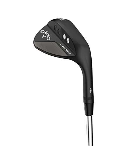 Callaway Golf Jaws Raw Wedge, Right Handed, Black Finish, 54 Degree, S Grind, Steel Shaft