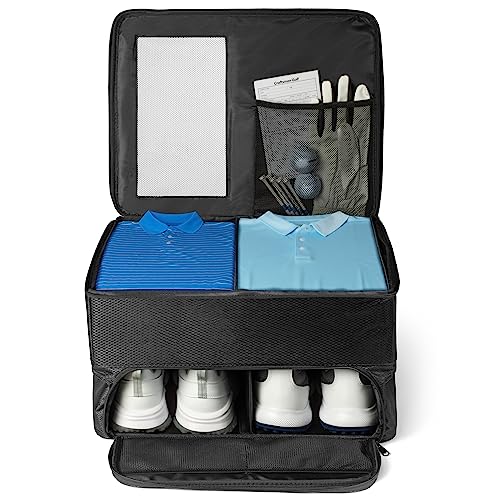 Course Cargo Golf Trunk Organizer - Storage for Golf Shoes, Balls, Clothes, and Accessories in Your Car or SUV - Waterproof, Durable, and Portable - The Perfect Golf Gift for Men and Women