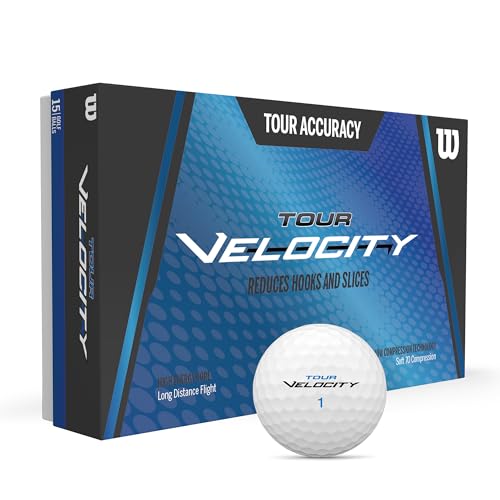 Wilson Sporting Goods Tour Velocity Accuracy 15-Ball Pack, White