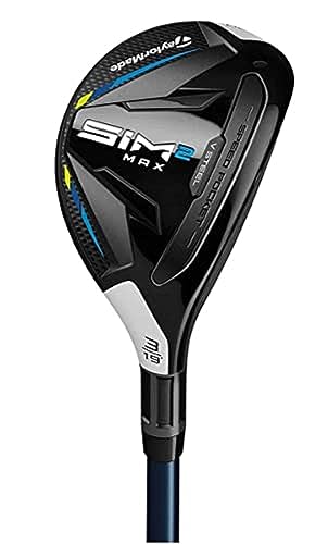 TaylorMade SiM 2 Max Rescue Mens Right Hand Graphite Senior Rescue 5-25 Degree , Black/White