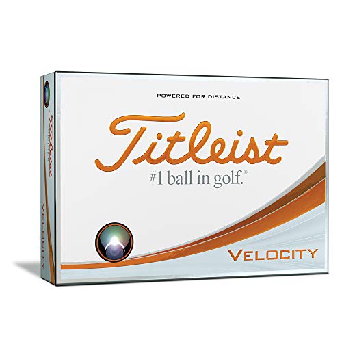 Titleist Velocity Golf Balls, White, Prior Generation (One Dozen)