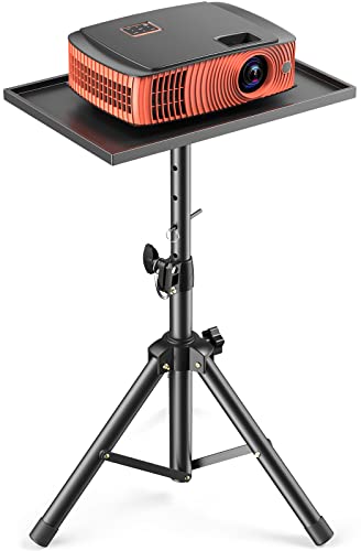 Amada Projector Tripod Stand, Foldable Laptop Tripod, Multifunctional DJ Racks/Projector Stand with Adjustable Height, Perfect for Office, Home, Stage or Studio-AMPS01