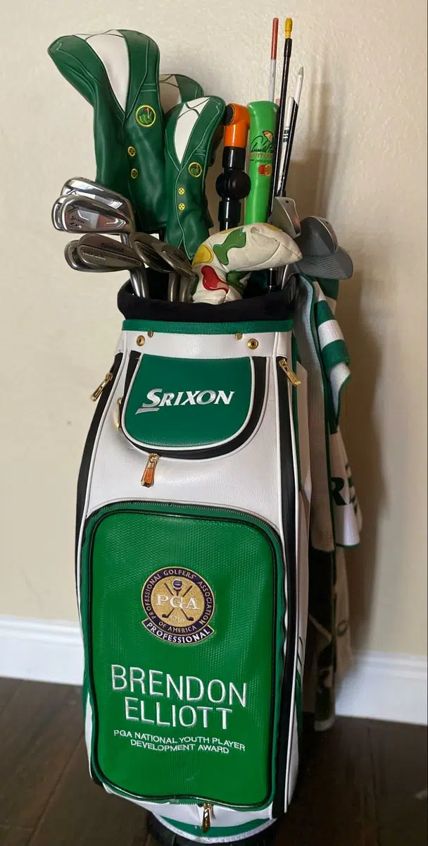 brendon elliott golf golf clubs bag with name srixon mk II set