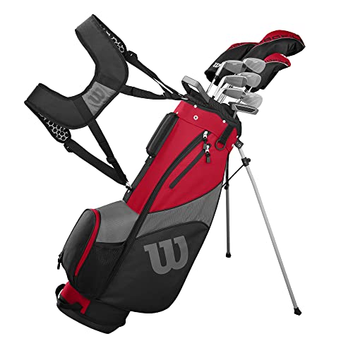 WILSON Golf Profile SGI Men's Complete Golf Set — Long, Right Hand,Red (Long)