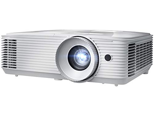 Optoma EH412 1080P HDR DLP Professional Projector | Super Bright 4500 Lumens | Business Presentations, Classrooms, and Meeting Rooms | 15000 Hour Lamp Life | 4K HDR Input | Speaker Built in , White