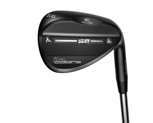 Cobra Golf 2022 King Snake Bite Wedge Black QPQ (Men's, Right Hand, KBS Hi Rev 2.0 125, Wedge Flex, Versatile Grind, 58)