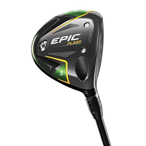 Callaway Golf 2019 Epic Flash Fairway Wood, 3 Wood, 15.0 Degrees, Right Hand, Regular Flex , Black