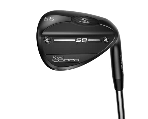 Cobra Golf 2022 King Snake Bite Wedge Black QPQ (Men's, Right Hand, KBS Hi Rev 2.0 125, Wedge Flex, Versatile Grind, 56)