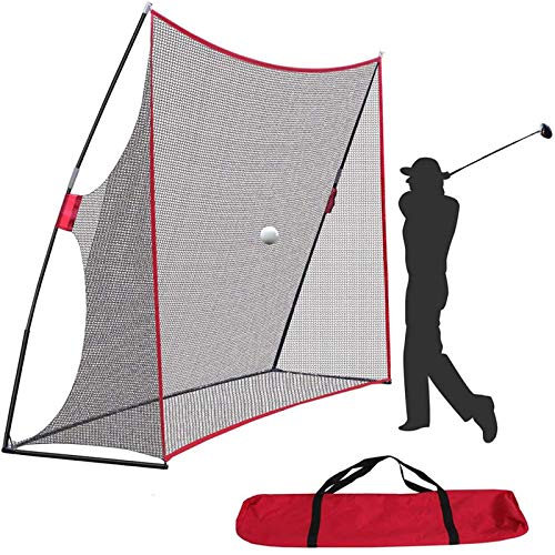 Golf Net 10x7ft Portable Golf Practice Net w/Carry Bag for Indoor Outdoor Backyard Driving Hitting Chipping Training Net