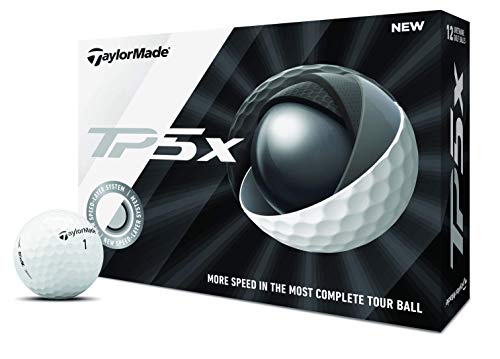 Taylor Made TP5x Golf Balls, Dozen, White