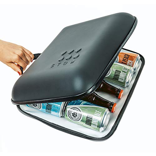 StowCo Small Portable Travel Cooler Bag. Beach Supplies. Bottle Holder. Insulated Golf Beer Cooler. Slim Iceless Cooler.