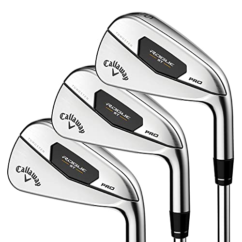 Callaway Golf Rogue ST Pro Iron Set (Right Hand, Graphite Shaft, Regular Flex, 3 Iron - PW, Set of 8 Clubs)