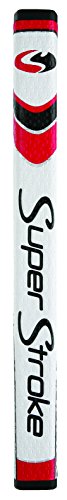 Superstroke Pistol GTR Tour Putter Grip, White/Red, Tour, 10.5' Length, 65g (RSS178)