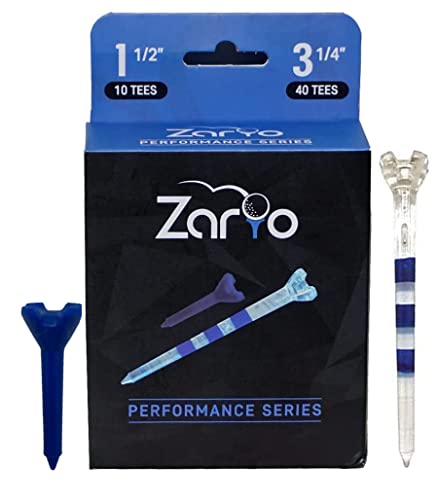 Zario Golf Tees, Plastic Golf Tees 3 1/4, Golf Tee Plastic, Long Golf Tees, Golf Tees plastic 3 1/4 Unbreakable, Tall Golf Tees, Plastic Tees Golf, Golf Tees 1 1/2 inch, Small Golf Tees Short, 40/10ct