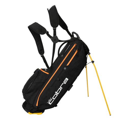 Cobra Golf 2022 Ultralight Pro Stand Bag (Black-Gold Fusion, One Size)