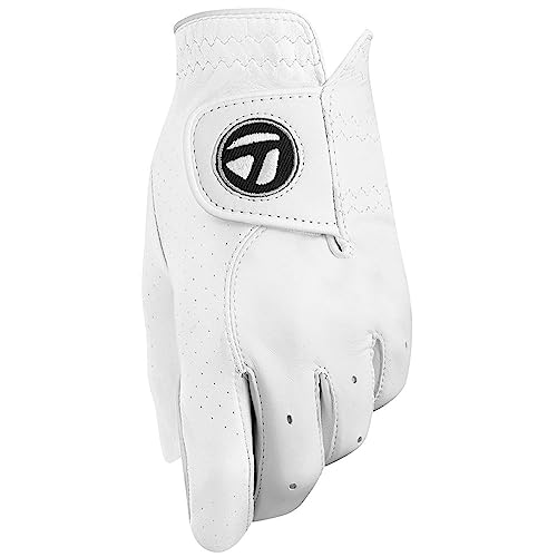 TaylorMade Tour Preferred Glove (White, Left Hand, Small), White(Small, Worn on Left Hand)