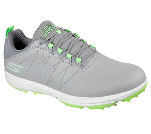 Skechers Go Golf Pro 4 Legacy Men's Golf Shoes, Grey Lime, 9.5 AU