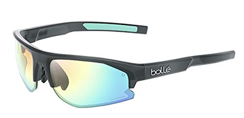 bollé BS004004 Bolt 2.0 S Sunglasses, Black Crystal Matte - Phantom Clear Green