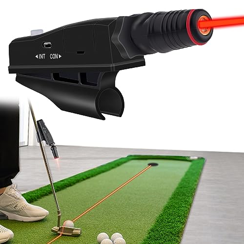 ACHIX Golf Putting Laser Sight Pointer Training Aids,Putter Laser Aiming Device Laser Putt Pro Swing Plane Practice Corrector Posture Indicator for Indoor Golf Putting Laser Alignment Tool