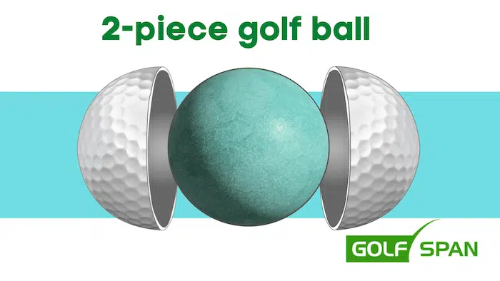 inside golf ball - 2-piece