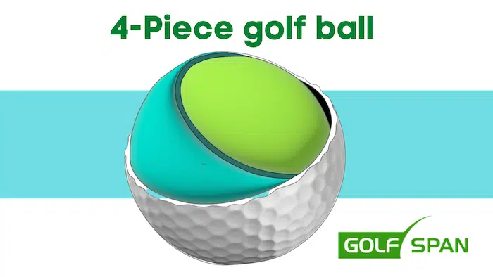 inside golf ball - 4-piece