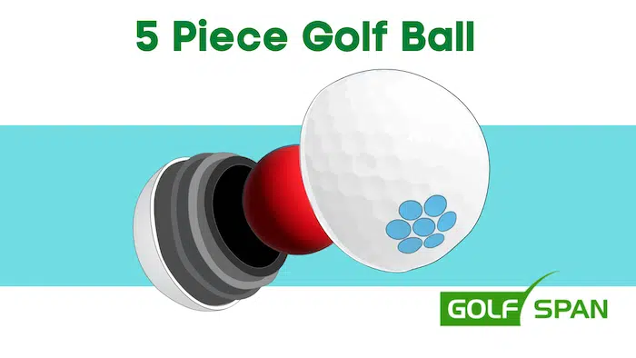 inside golf ball - 5-piece