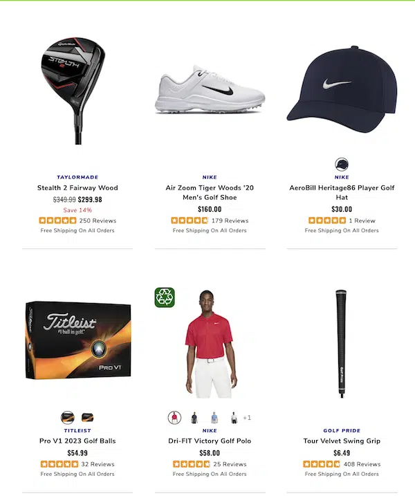 shop by player at pga tour superstore