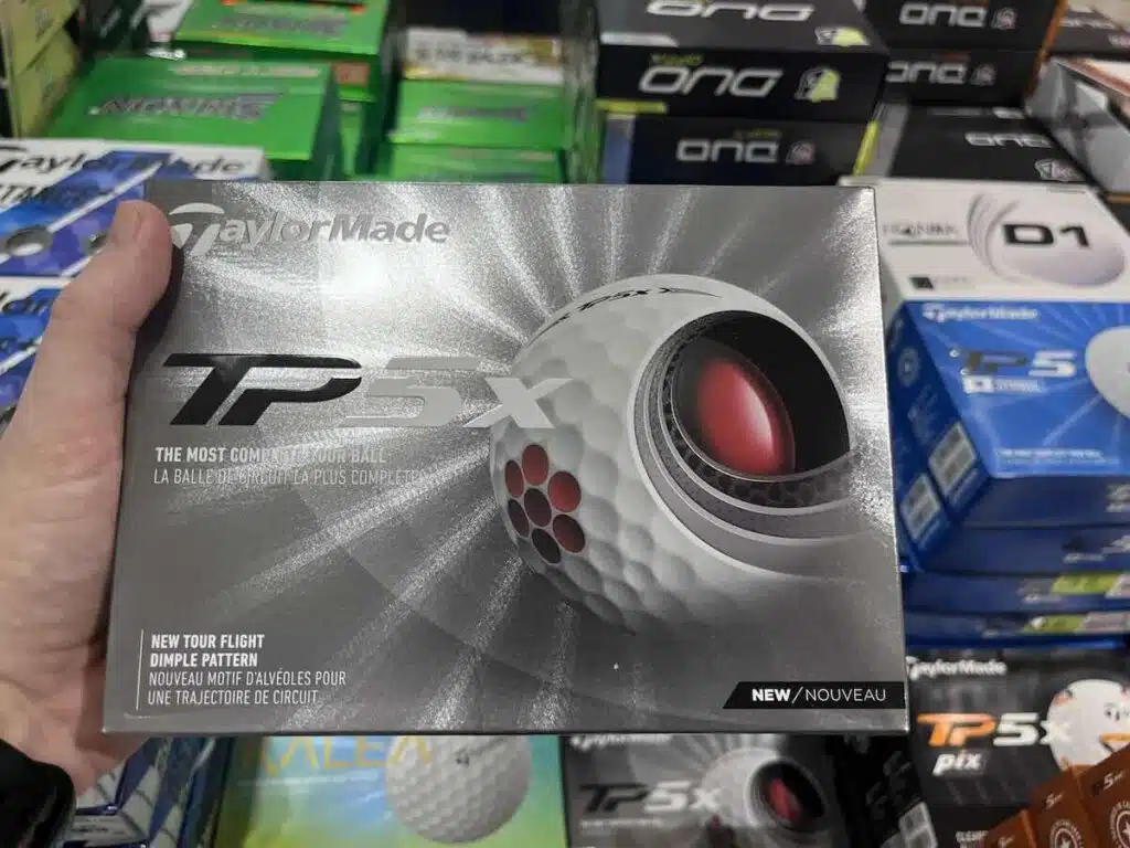 Taylormade TP5x box golf ball