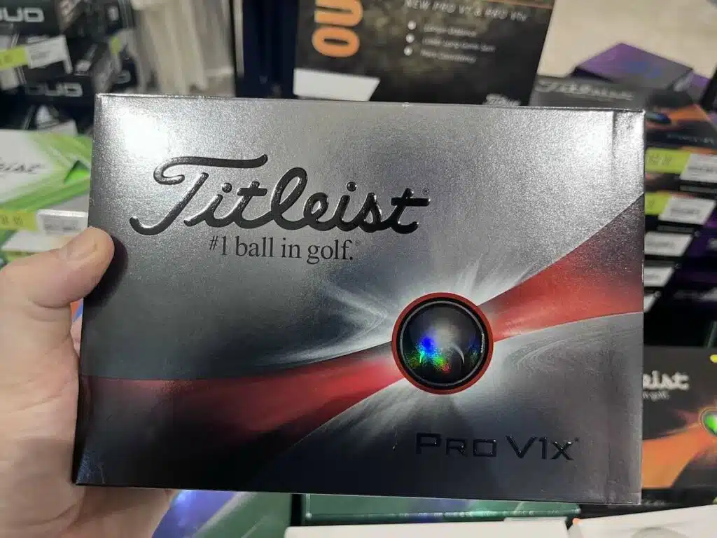 titleist pro v1x box golf ball